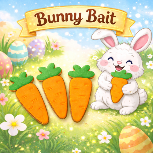 Bunny Bait Sugar Cookie Carrots - 3 Pack