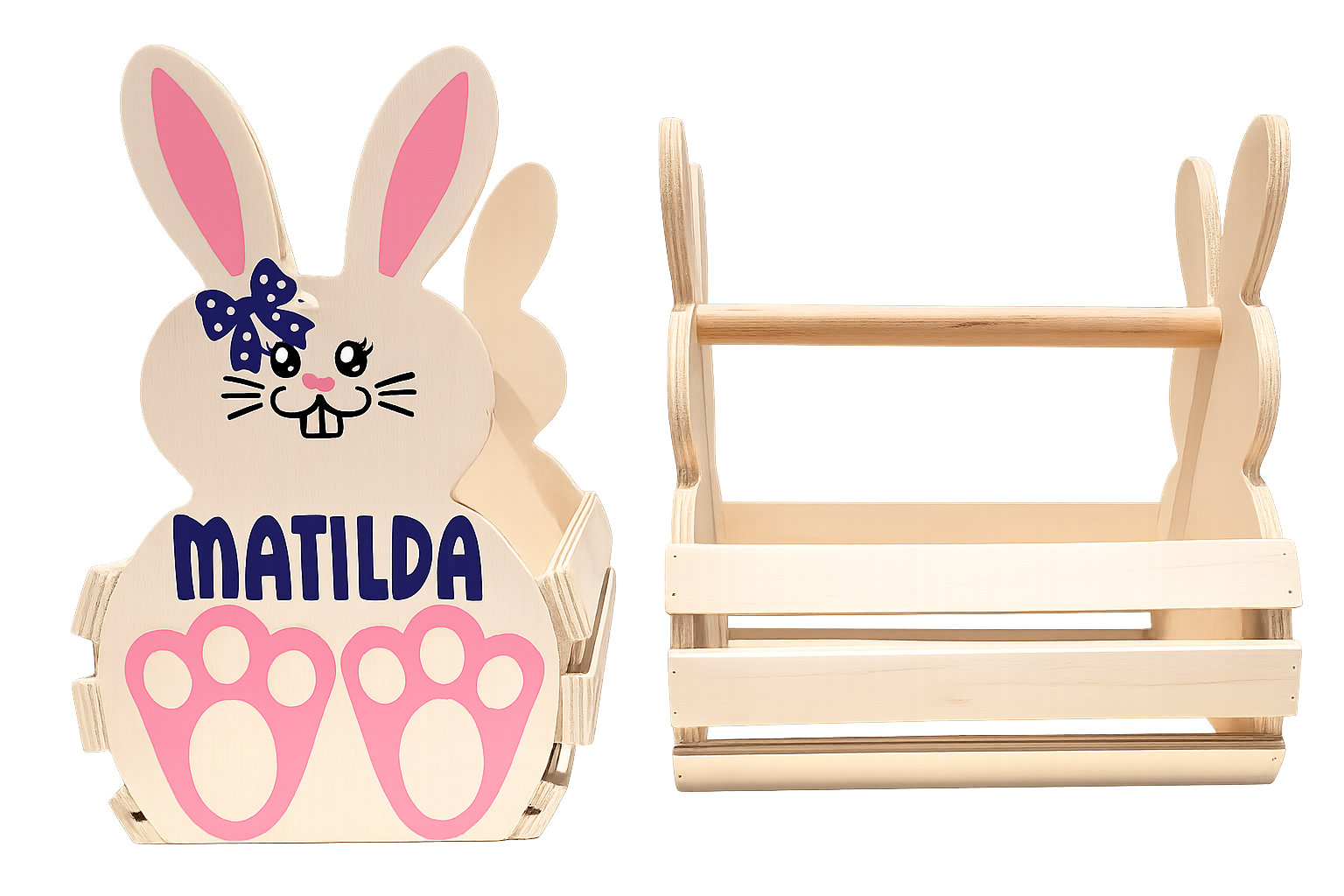 Personalised Easter Bunny Basket